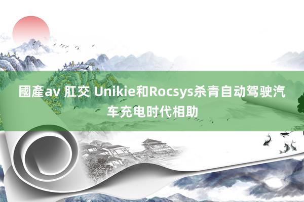 國產av 肛交 Unikie和Rocsys杀青自动驾驶汽车充电时代相助