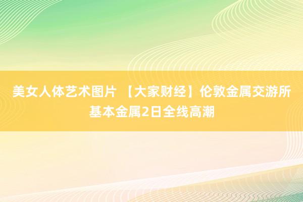 美女人体艺术图片 【大家财经】伦敦金属交游所基本金属2日全线高潮